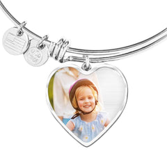 Custom Image Heart Bracelet