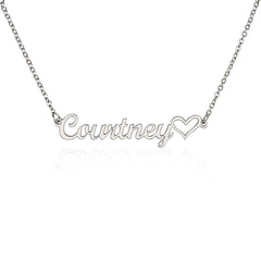 Name Necklace + Heart