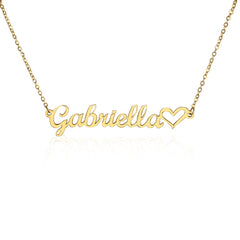 Name Necklace + Heart