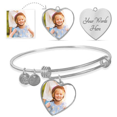 Custom Image Heart Bracelet