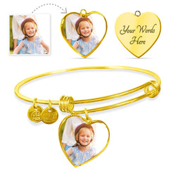 Custom Image Heart Bracelet